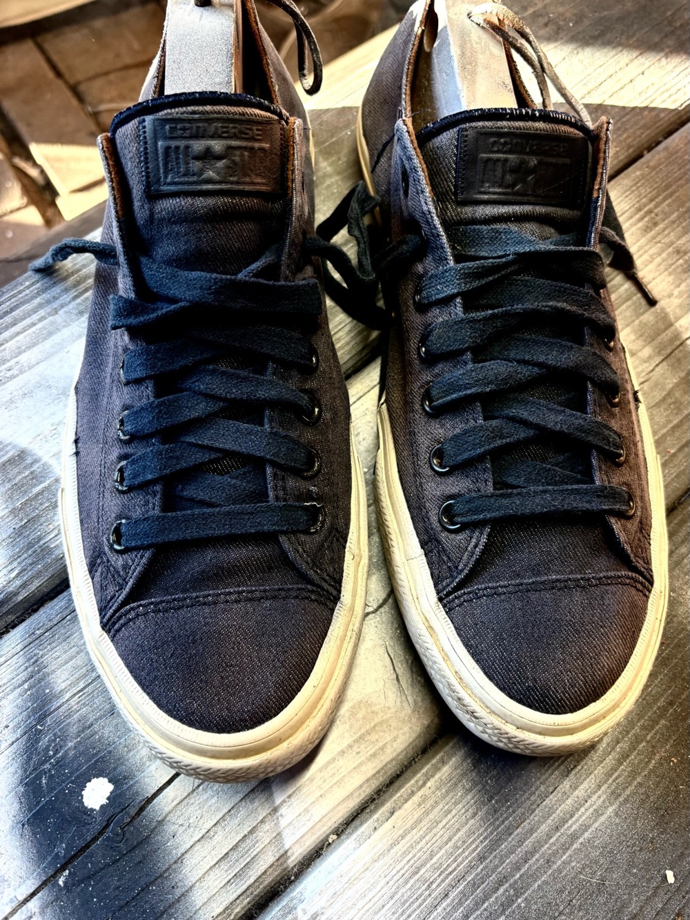 Converse Men’s Black Canvas Low-Top Sneakers 10.5